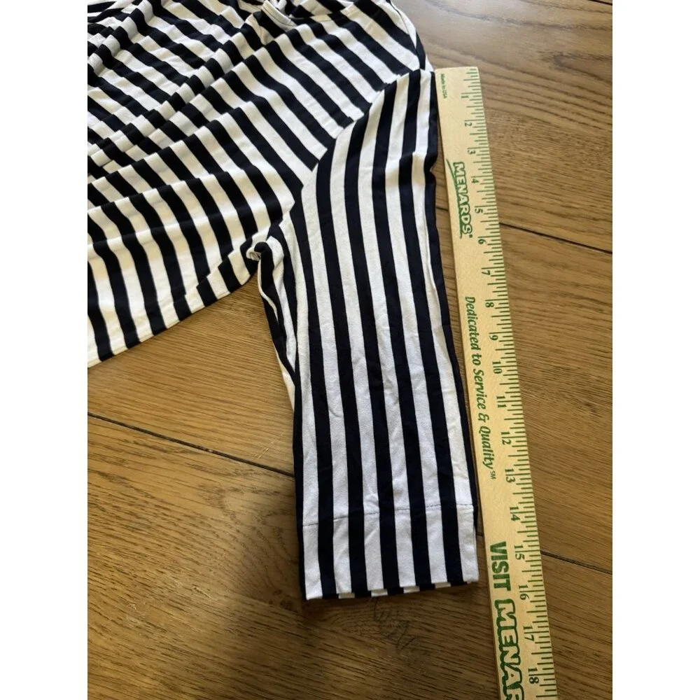 J Jill Wearever Collection Women Size Small Striped 3/4 Sleeve‎ Shirt Stretch
